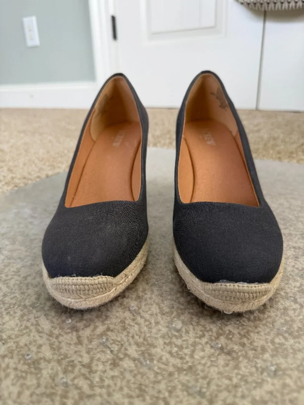 J. Crew Canvas Espadrille Wedge | Navy | Size 8.5